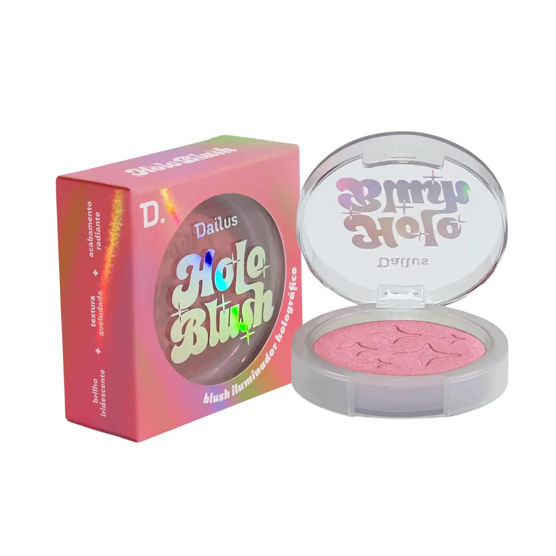 Blush Holográfico Dailus Holo Rosé